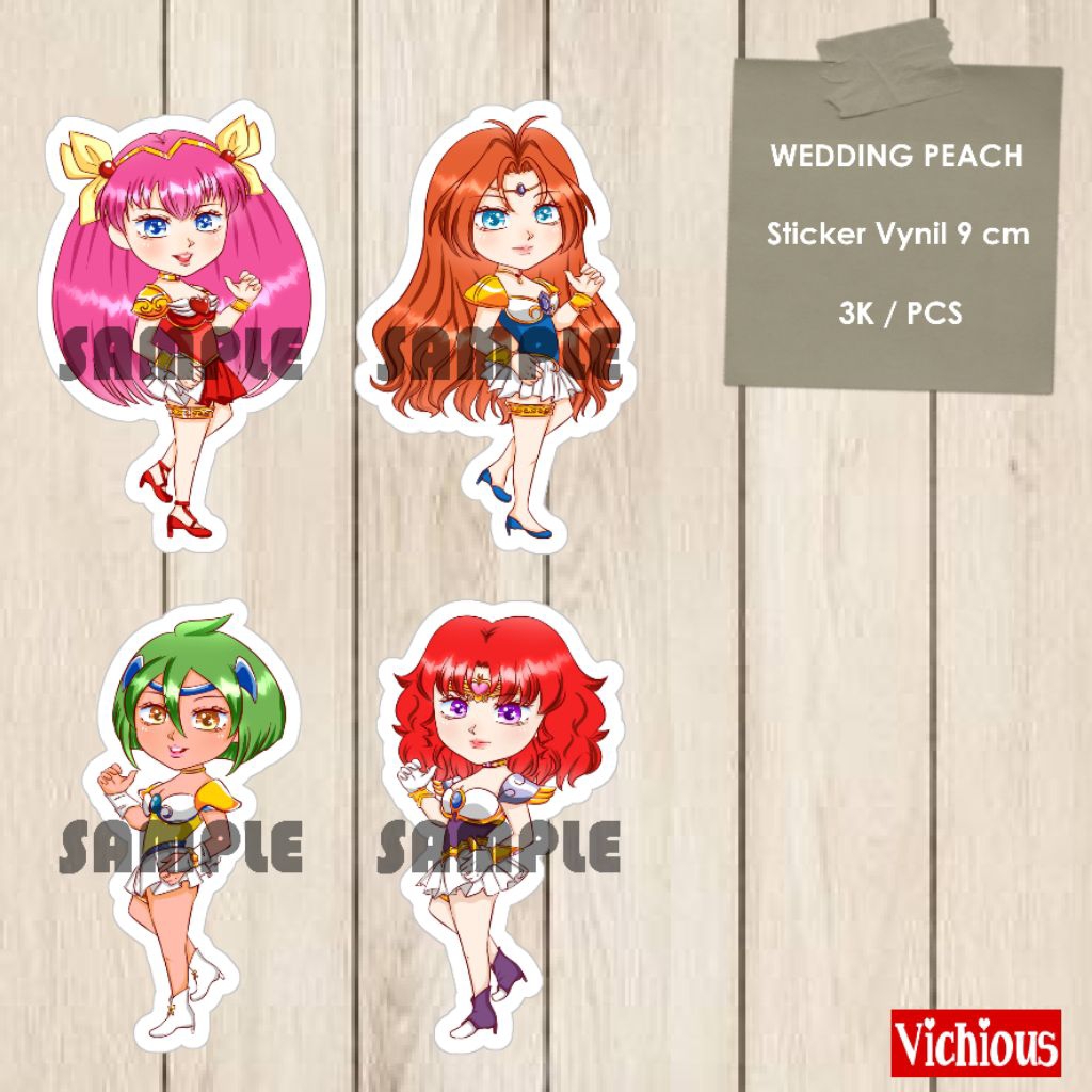 

Sticker Die Cut Wedding Peach (Anime 90an)