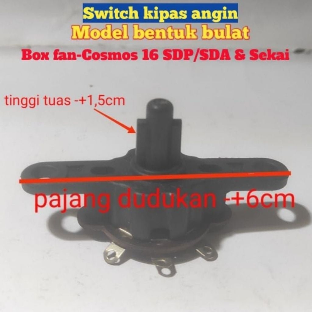 Switch saklar kipas angin BOXFAN/switch saklar kipas angin cosmos model putar