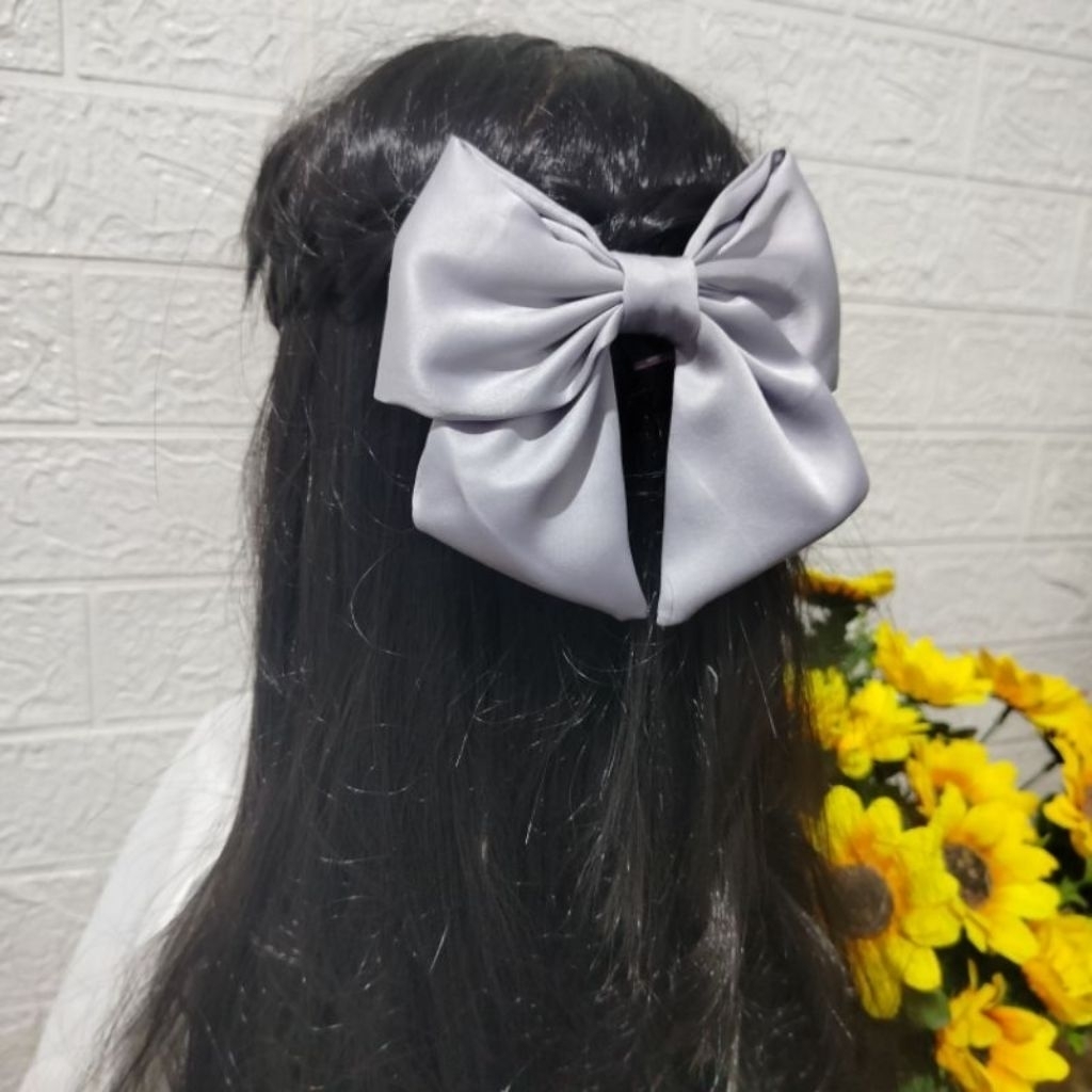 jepit rambut pita besar / jepit rambut Korea / jepitan pita / ikat rambut korea