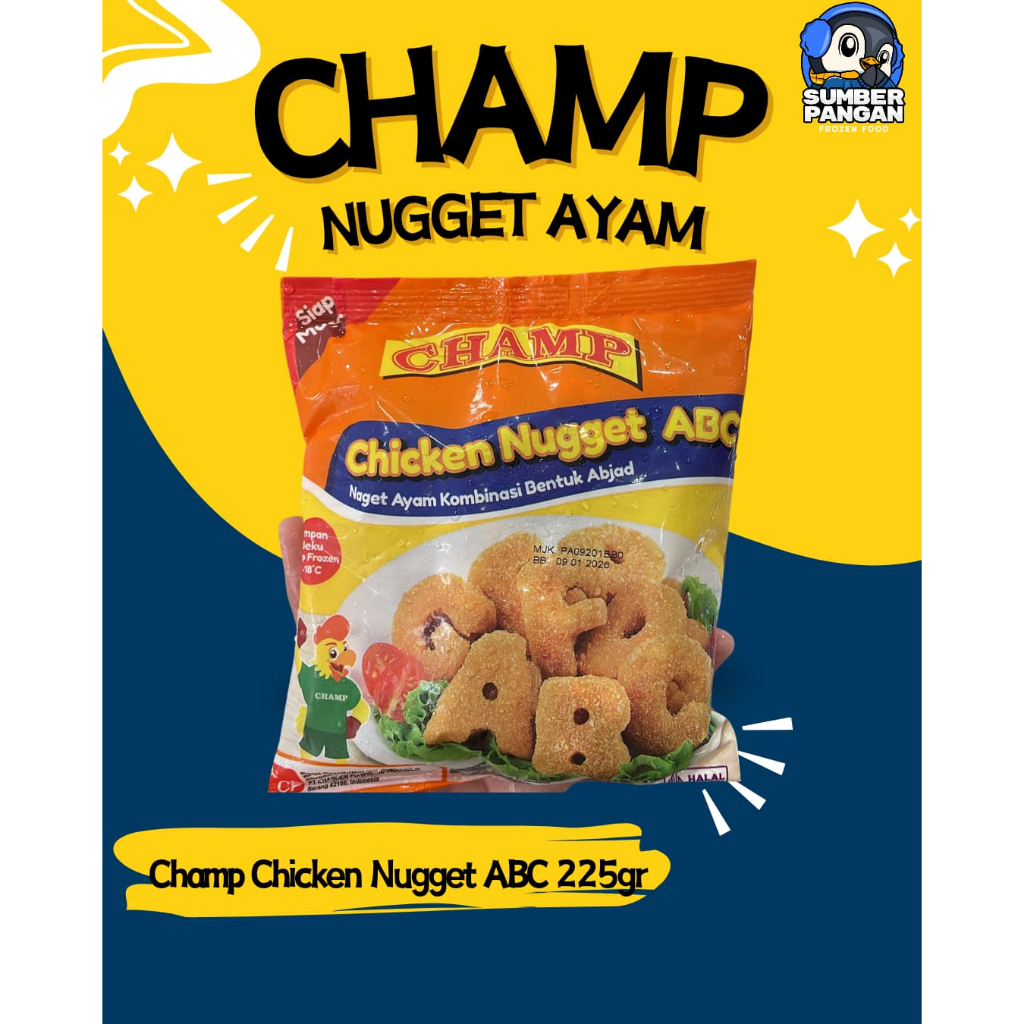 

Champ Chicken Nugget ABC 225gr