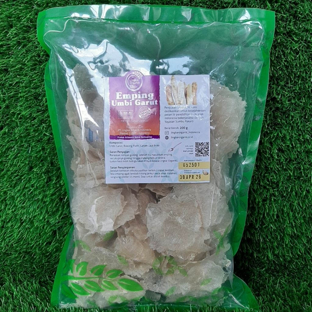 

Emping umbi garut lingkar organik 200gr