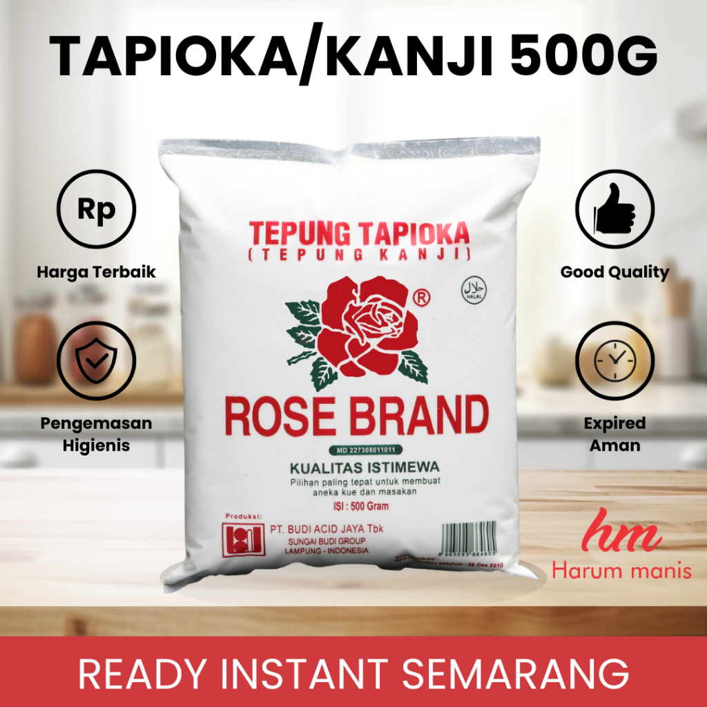 

Tepung Tapioka Kanji Rosebrand 500g Kirim Instant Semarang
