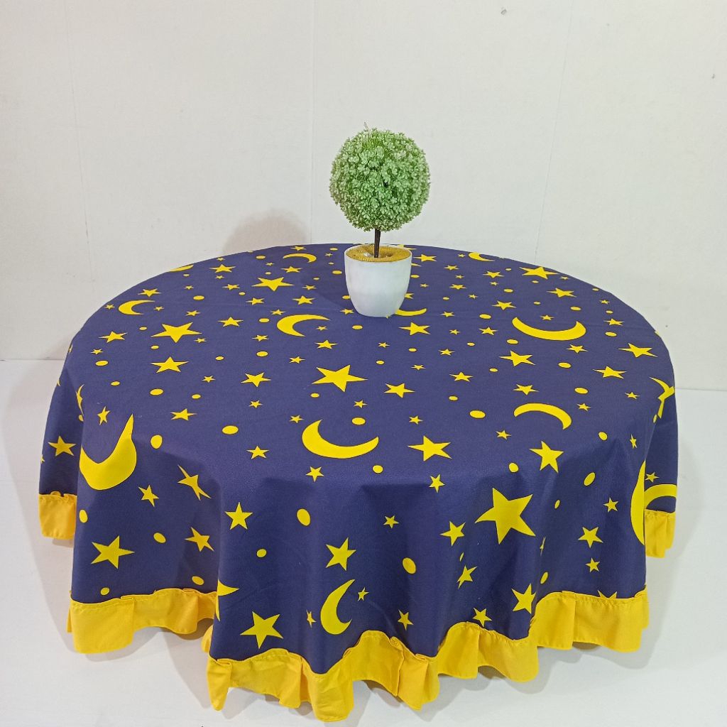 Taplak Alas Meja Bulat Minimalis Taplak Meja oshin osin lesehan bulat