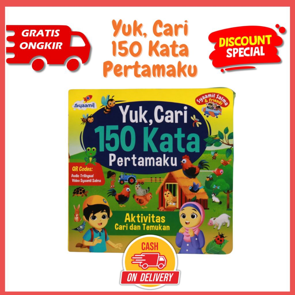 BUKU AKTIVITAS ANAK Buku Cerita Bergambar Buku Balita untuk Usia 0-7 Tahun Buku Anak Murah 3 Bahasa 