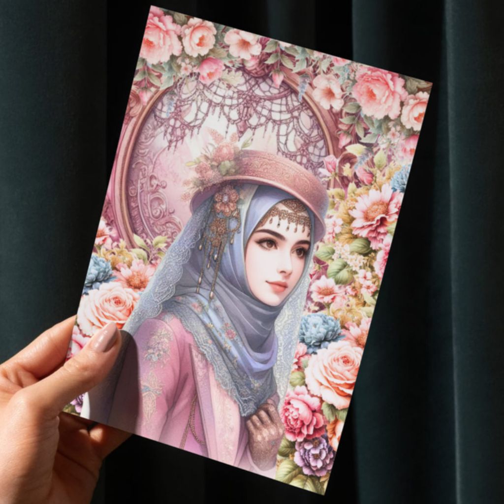 

(Pre Order) Paper Vintage HIJAB LADY Paper Deco Journal Scrapbook Aesthetic