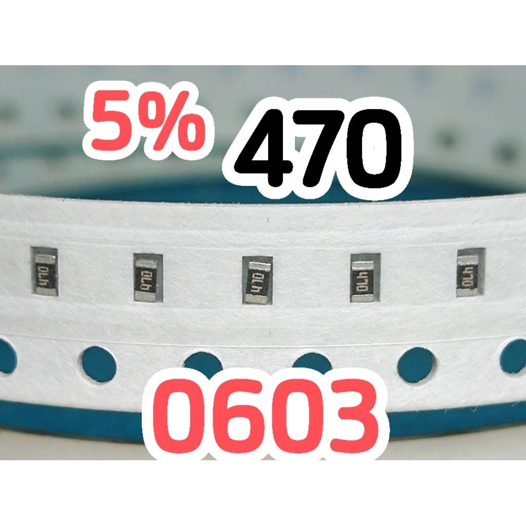 10pcs Chip resistor smd 470 47R size 0603 1608 5% 47 ohm 47Ohm