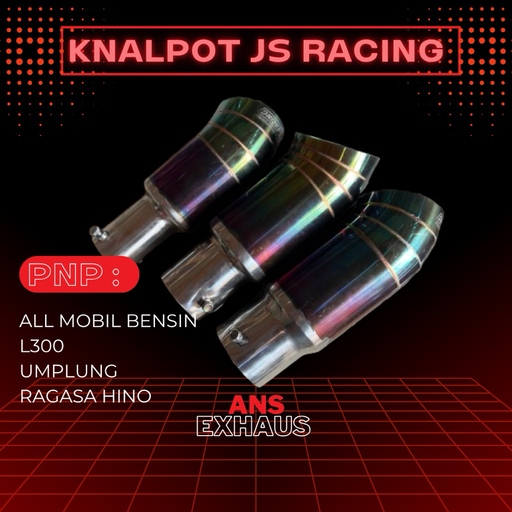 knalpot mobil js racing mobil bensin umplung l300 ragasa hinto dutro