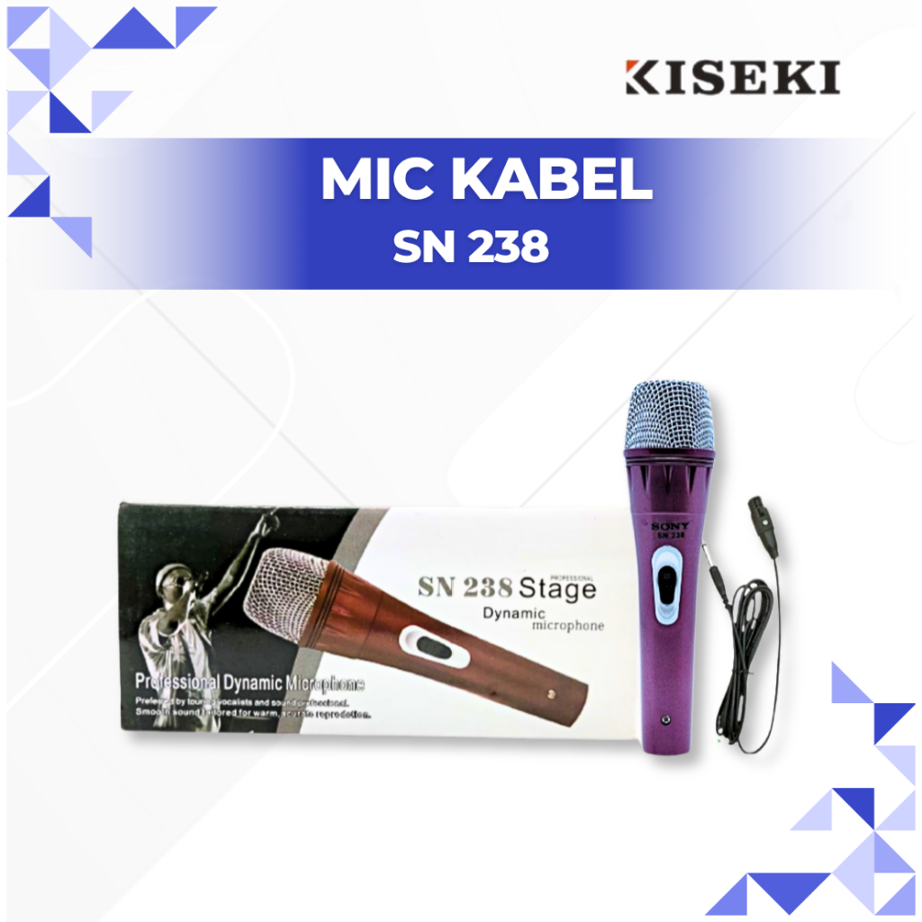 Kiseki Mic Kabel Sn-238 | Microphone Kabel Karoke | Mic Karoke Tipe Sn-238