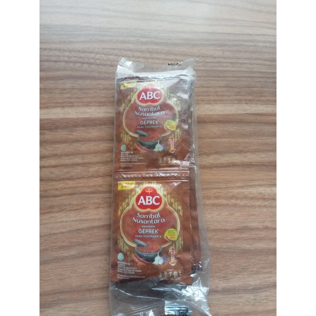 

Abc sambal Nusantara geprek 18×10s