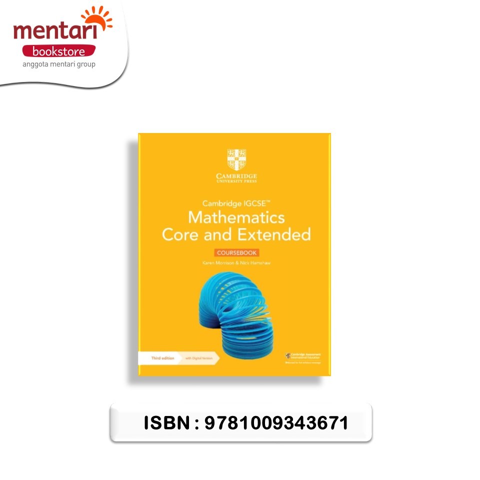 Camb IGCSE Math Core&Exten Coursebook w/Dig 3E(2Y)(Reject Produk)