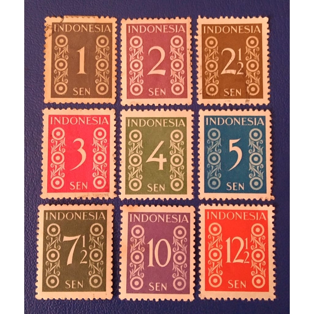 

Prangko Lawas RI Set Lengkap Seri ANGKA SMELT Thn 1949