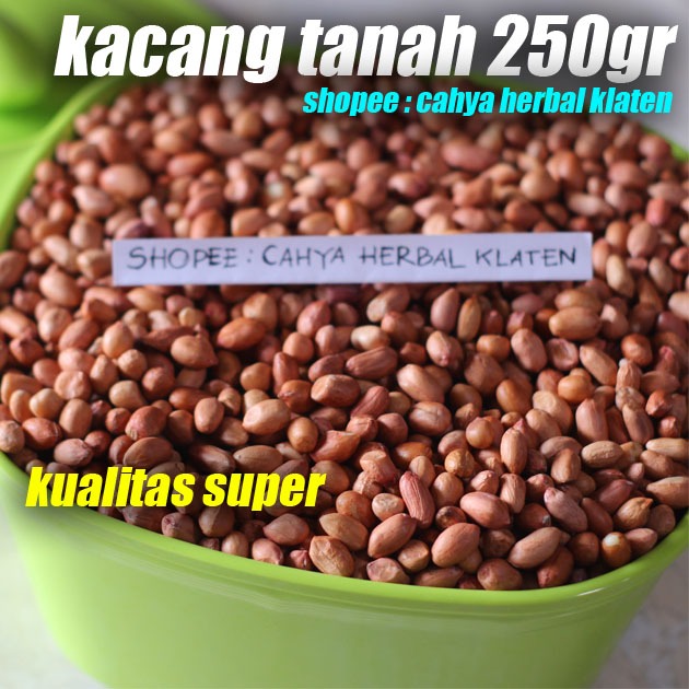 

Kacang Tanah Mentah 250 Gram Fresh 1/4Kg
