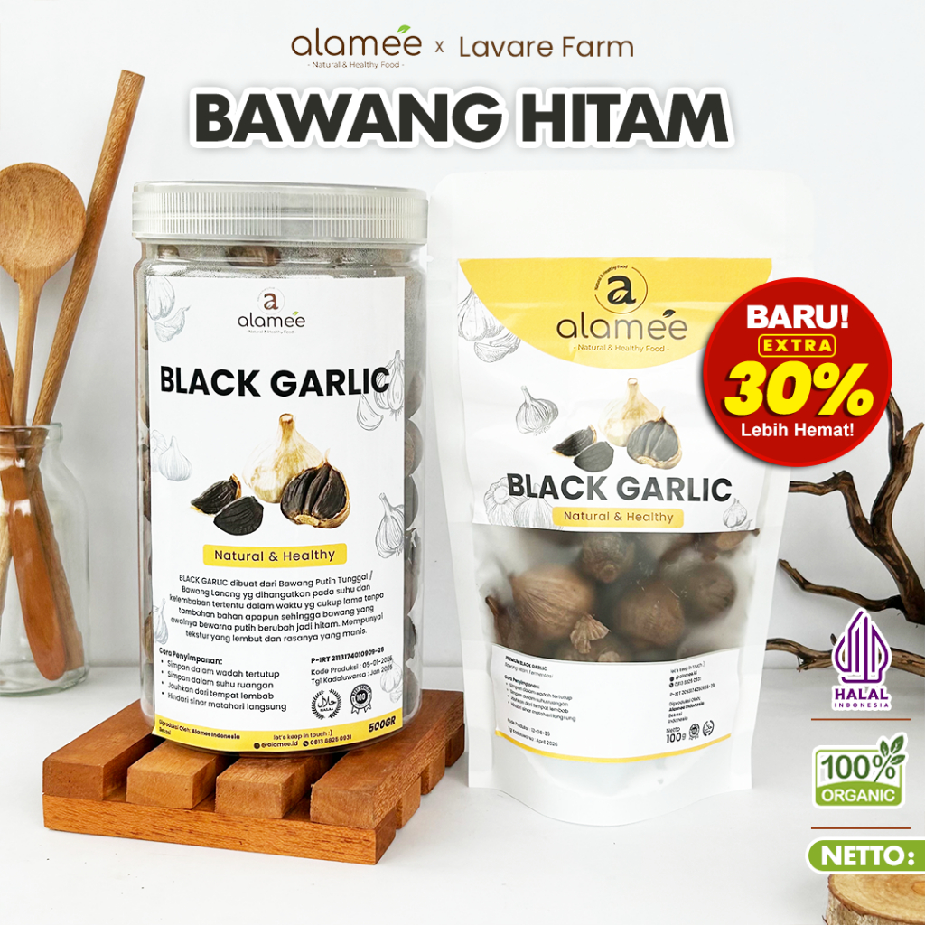 

Black Garlic Bawang Hitam Tunggal Herbal Premium Lanang Alami Natural Bawang Hitam Premium All Varian