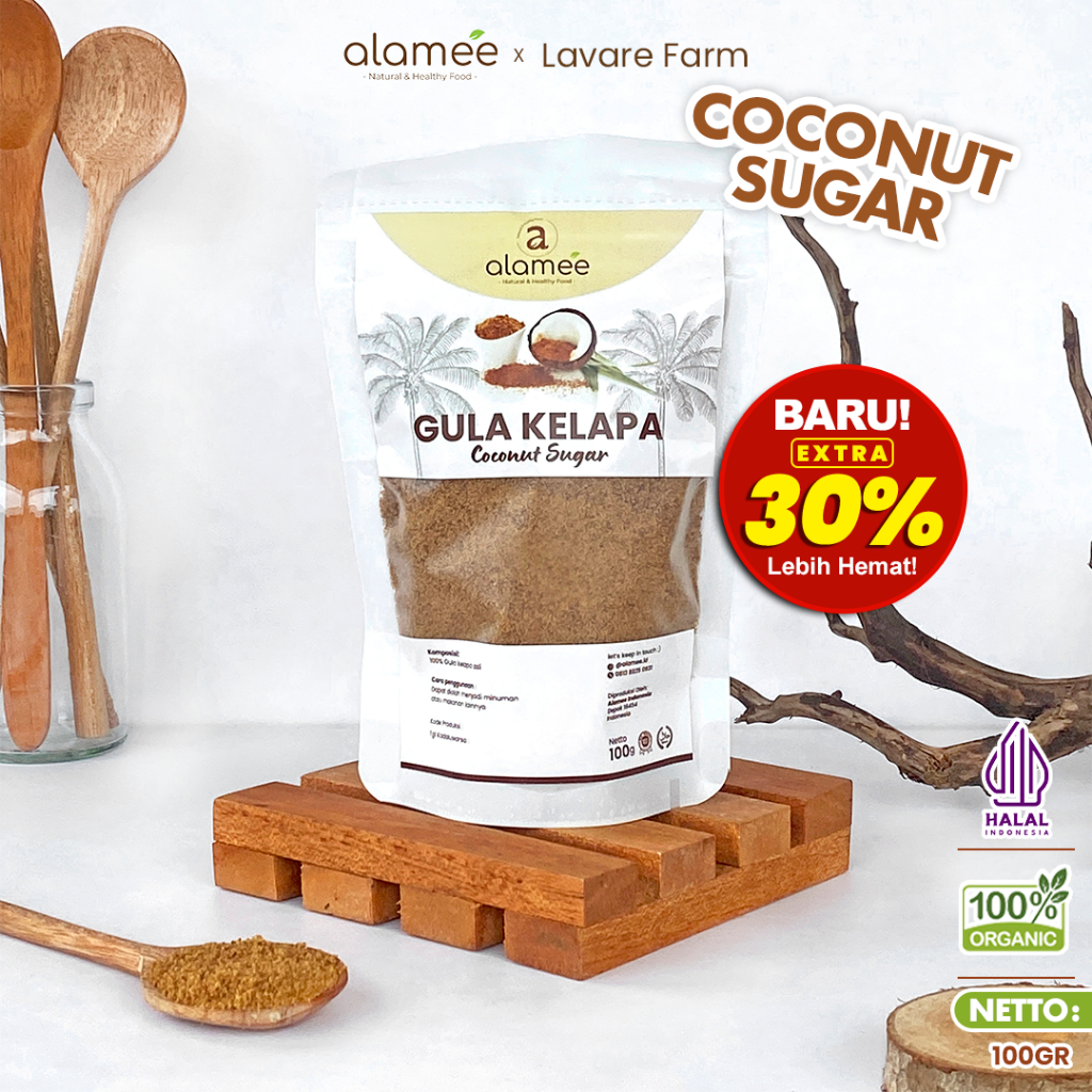 

Coconut Sugar Premium Gula Kelapa Asli 100gr Organik Bubuk Powder Natural Pure Organic Gula Kelapa Premium 100Gram