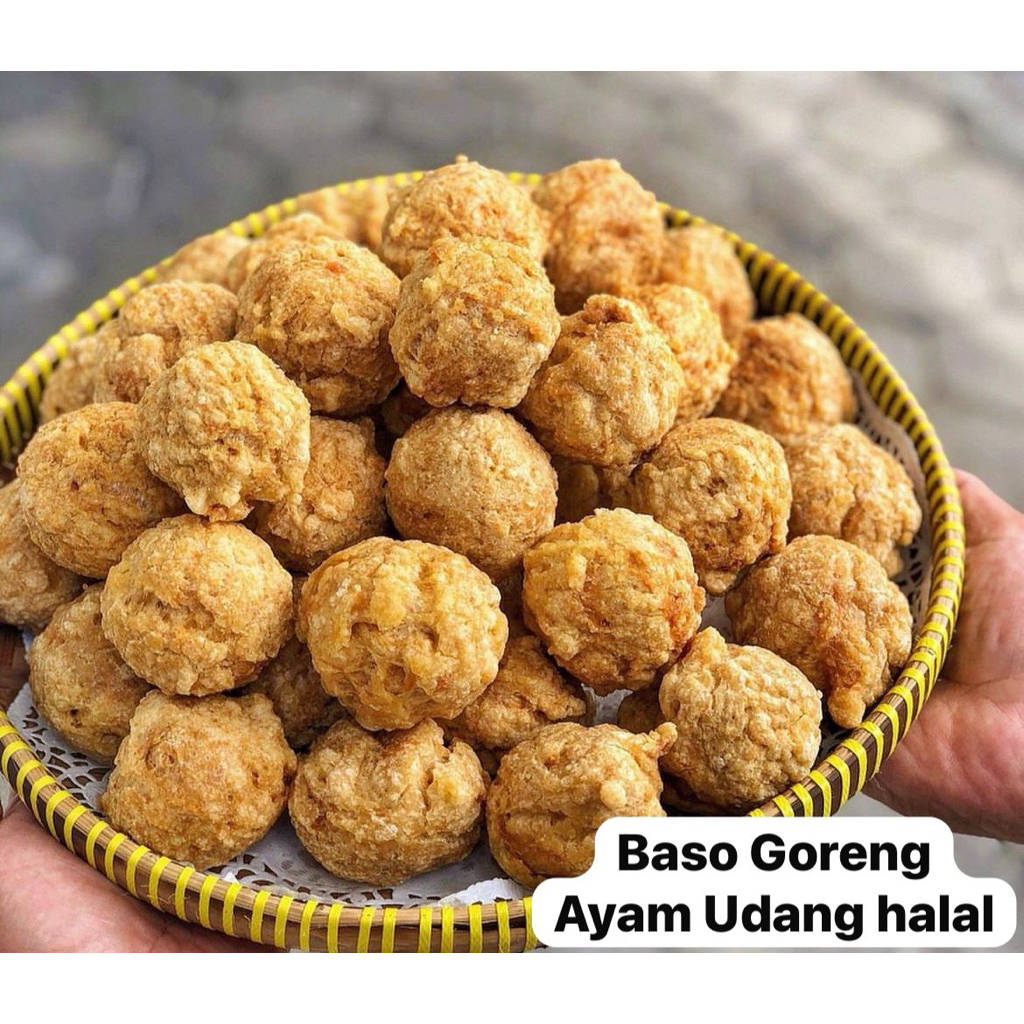 

Baso goreng ayam udang dengan minyak wijen tanpa pengembang/ pengawet