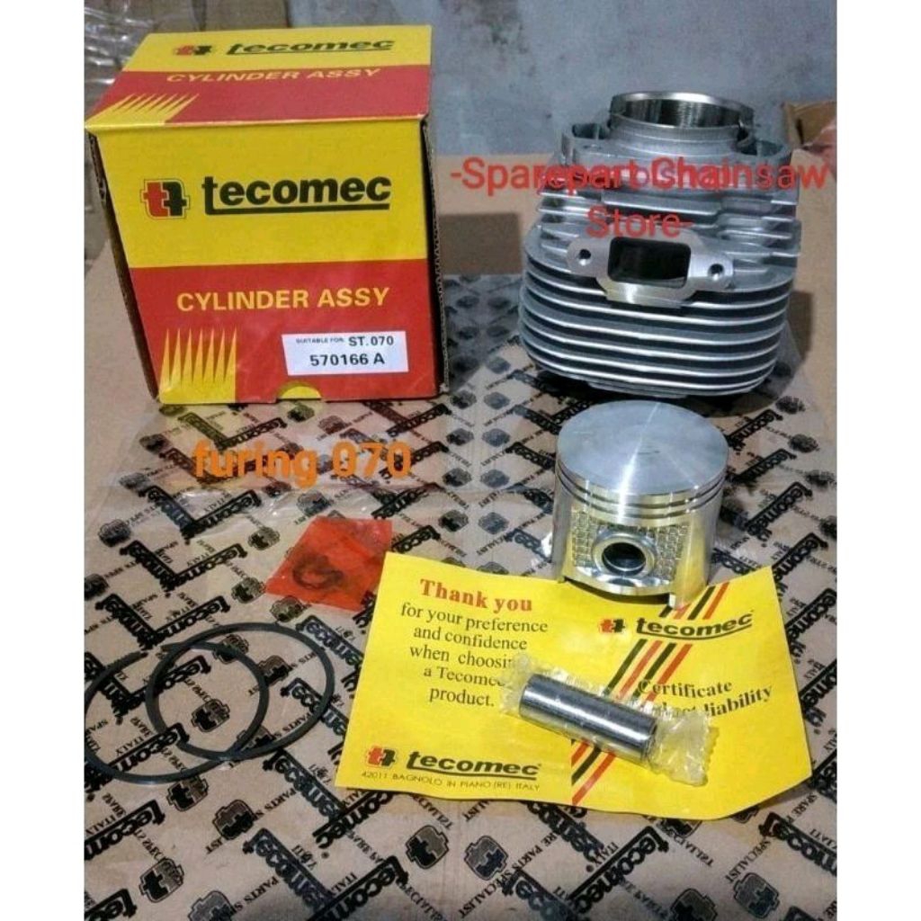 Cylinder/Blok Chainsaw 070 Ms-720 Fullset TECOMEC ORIGINAL