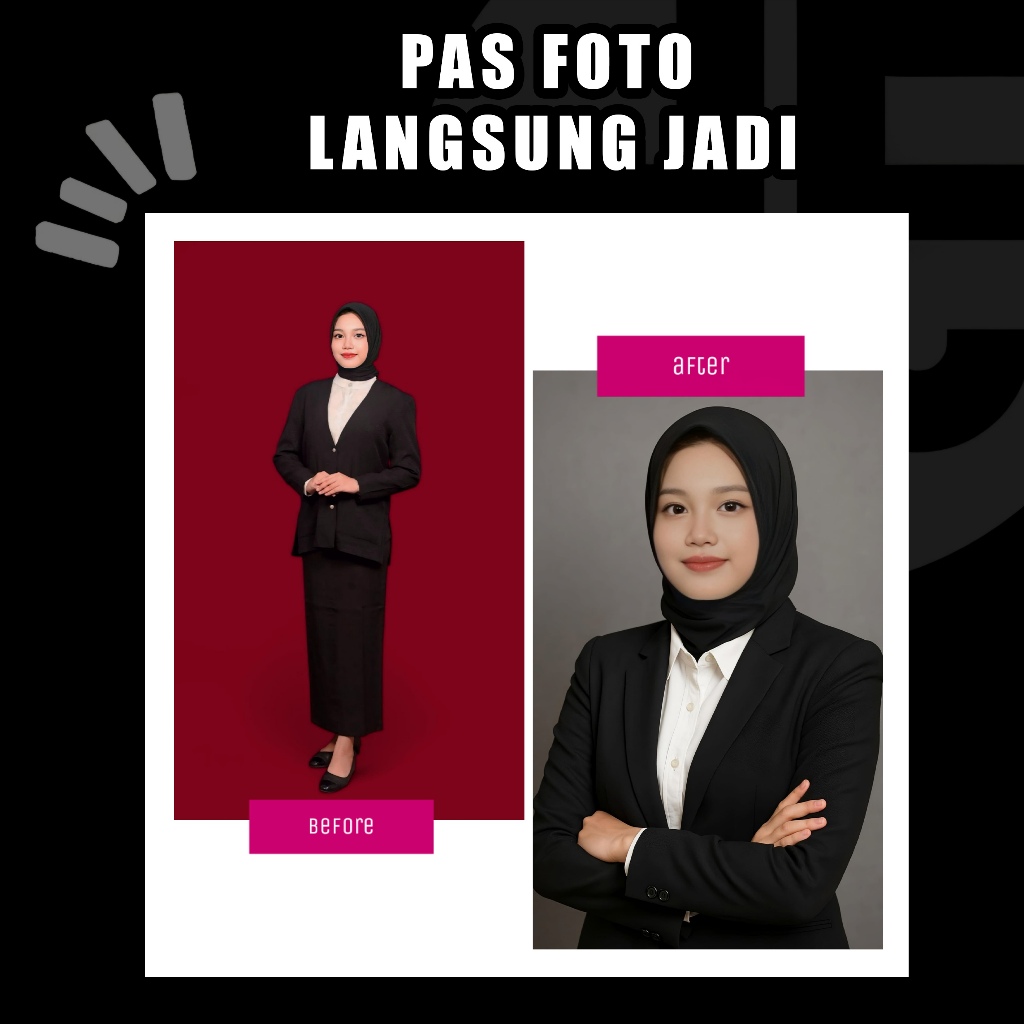 edit pas foto full body /edit pakai kemeja putih/edit baju hitam putih/edit keperluan kerja/edit fot