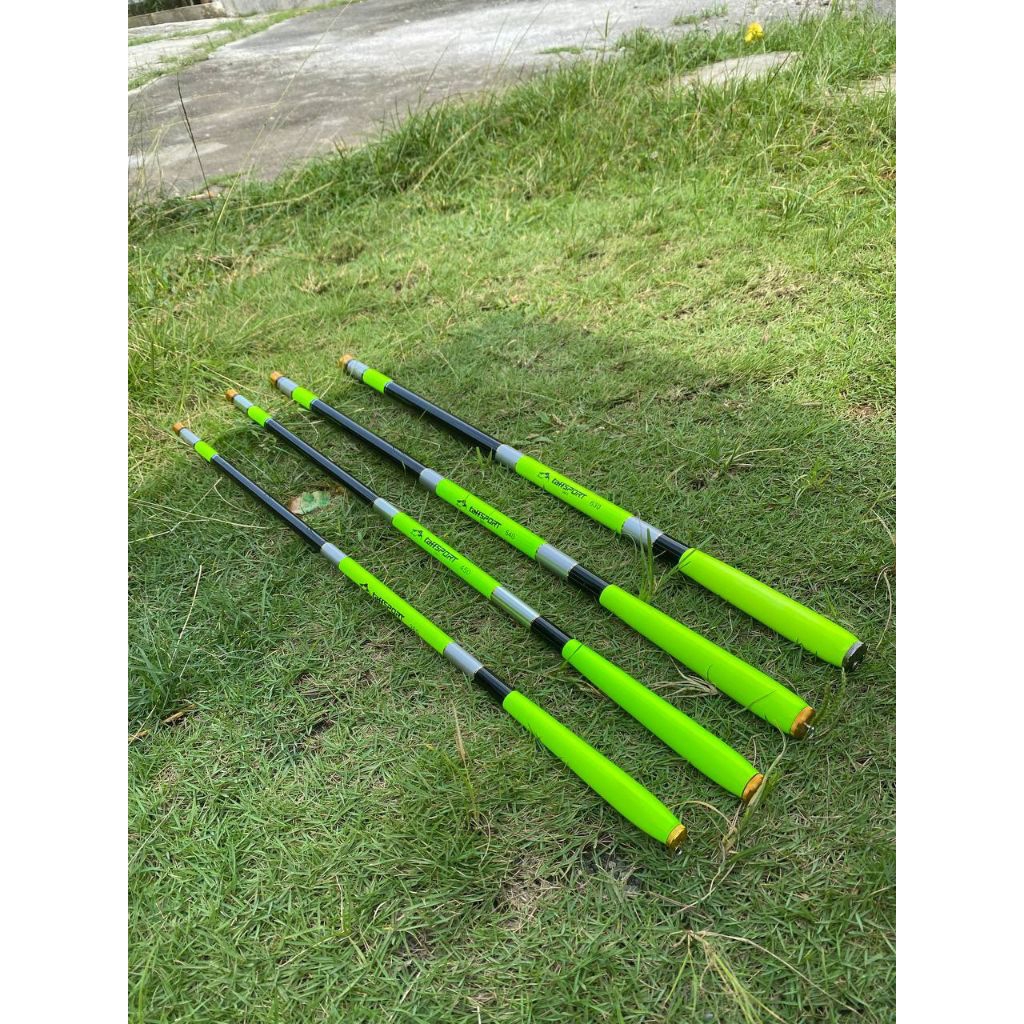 TEGEK GREEN carbon kaku import Joran Pancing Carbon 540 centi Meter