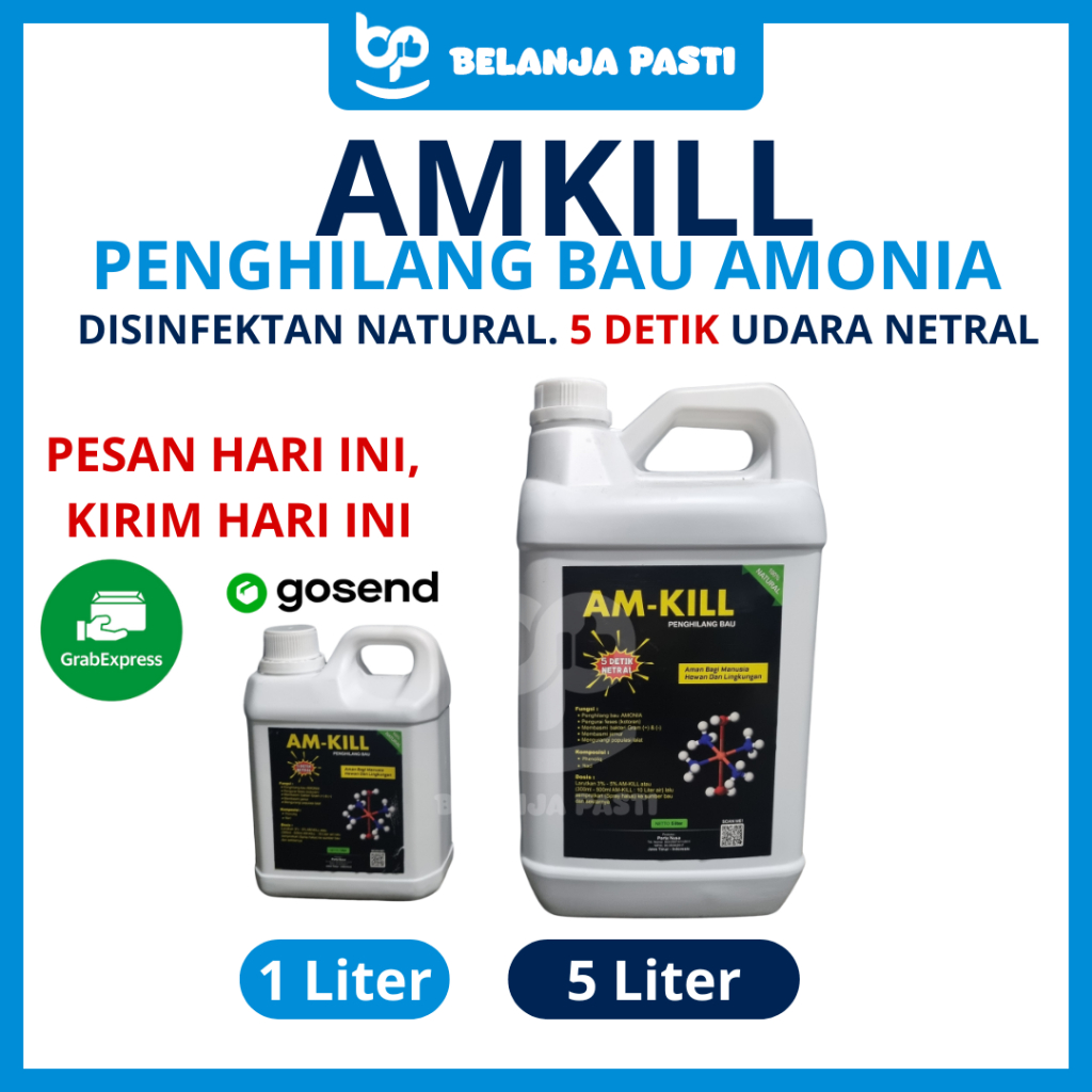 AM-KILL Penghilang Bau Amonia - Disinfektan Natural Kandang Unggas/Hewan