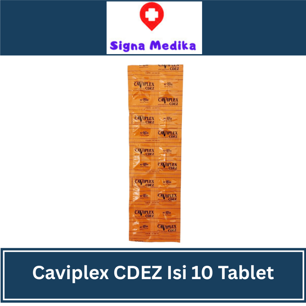 Caviplex CDEZ Strip Isi 10 Tablet - Multivitamin