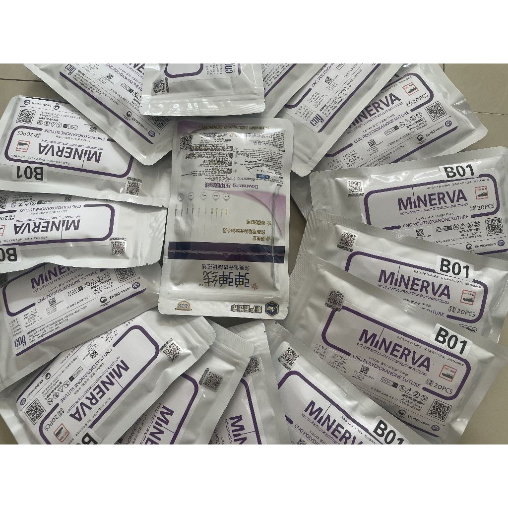 A pack(20benang)MINERVA Benang Hidung Thread Lift  19G*60MM   19G*38MM