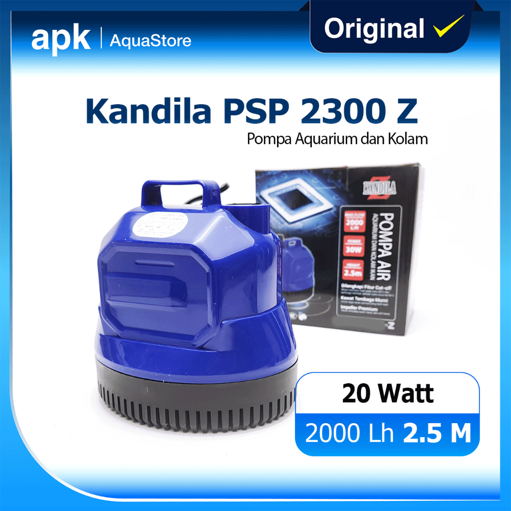 KANDILA PSP 2300 Z Pompa Aquarium Kolam Koi 2000 LPH