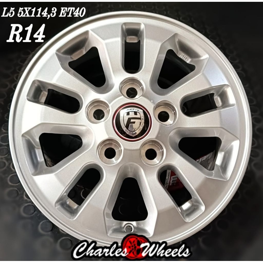 jual velg baru kuda pako r14 5x114,3
