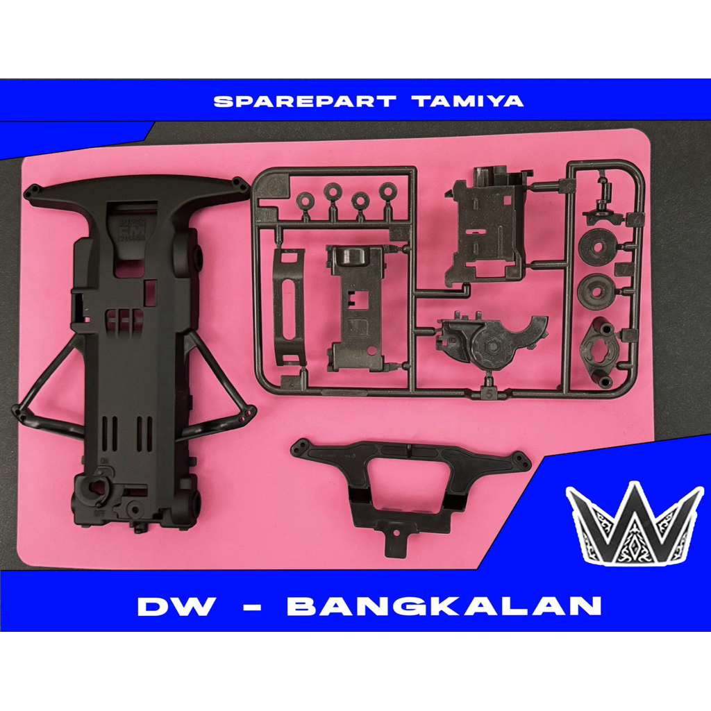 REP TAMIYA SFM PROJECT D CHASSIS SET (Black)