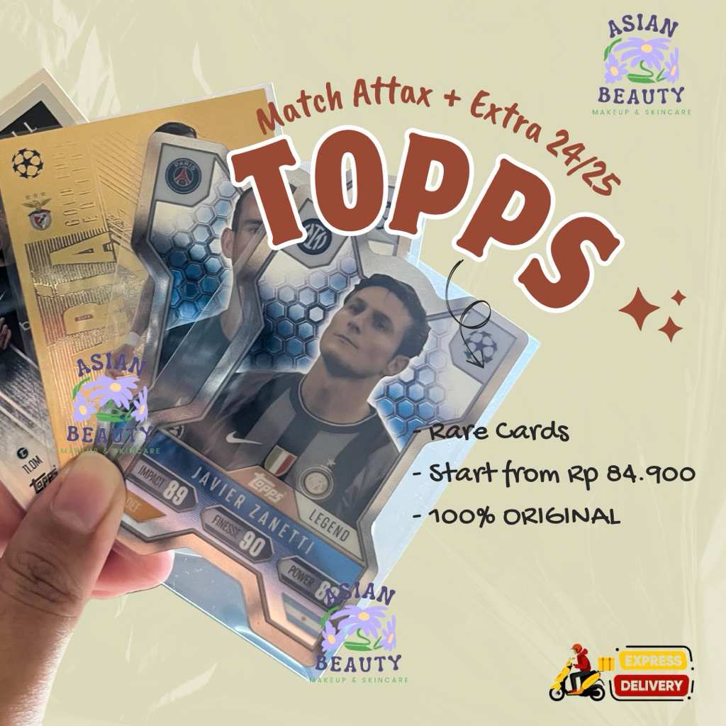 [100% ORI] Kartu Bola Topps Match Attax Extra 24/25 25/26 Rare Limited Edition Cards 2024/2025 2025/