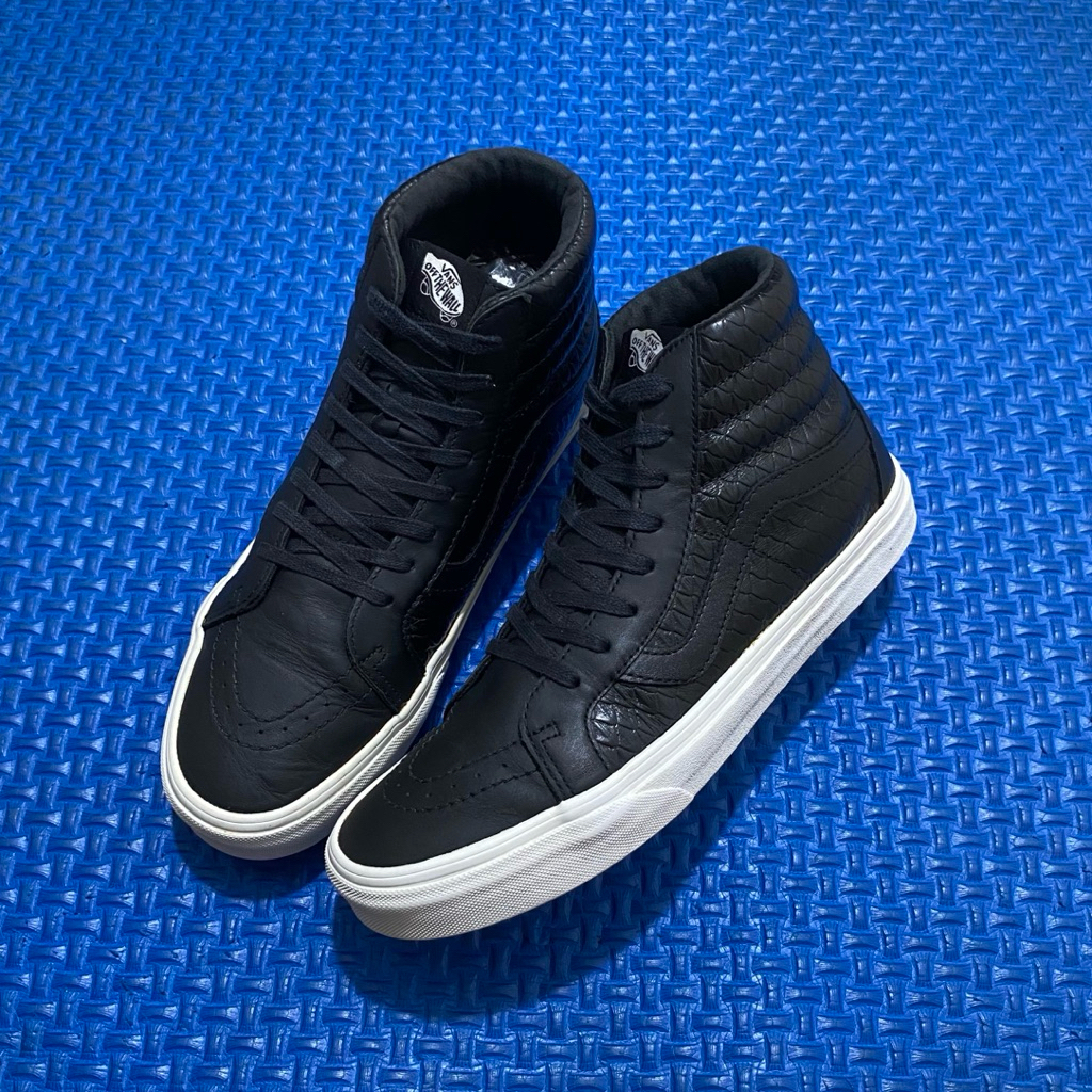 Sk8-Hi reissue dx armor leather black