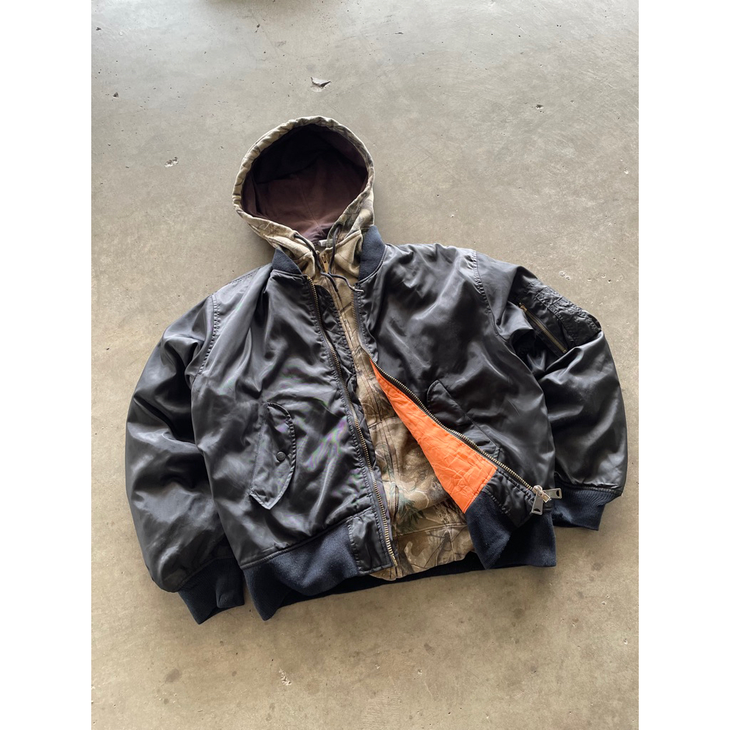 VINTAGE BOMBER MA1 MILITARY JACKET