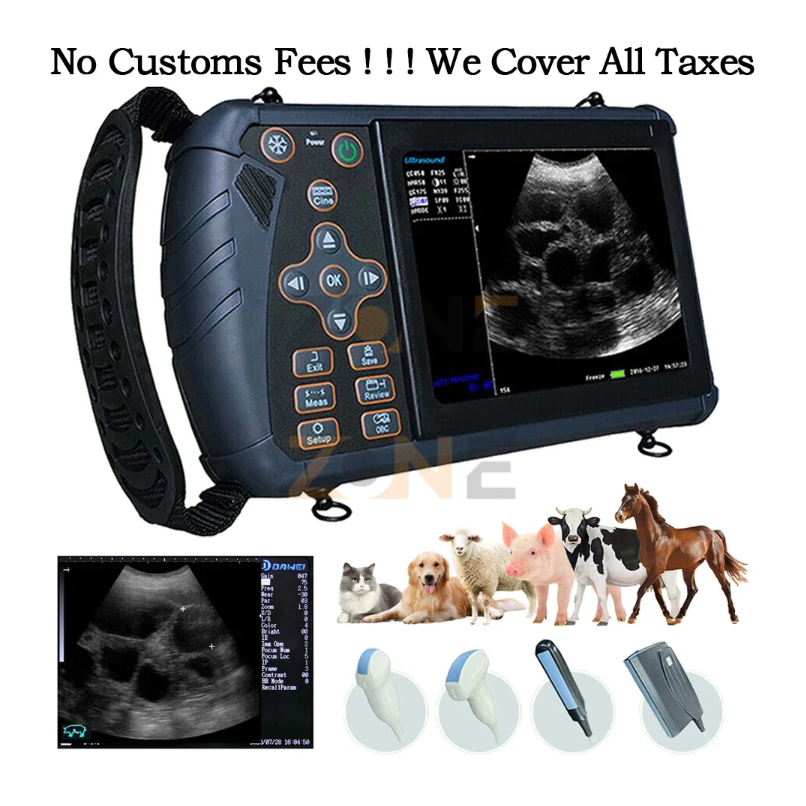 Alat USG Hewan Pemindai Ultrasound Hewan Portabel Mesin Genggam Periksa Kehamilan Hewan Kucing Anjin