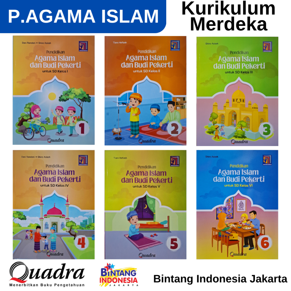 QUADRA - PENDIDIKAN AGAMA ISLAM KELAS 1,2,3,4,5 & 6 SD/MI KURIKULUM MERDEKA ( REVISI )