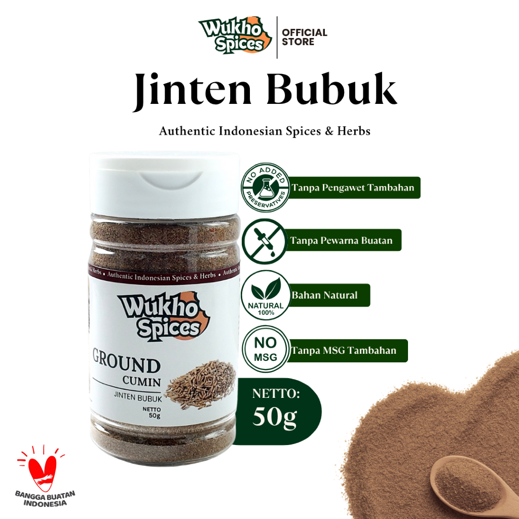 

Wukho Spices - Ground Cumin / Jinten Bubuk Bumbu Dapur