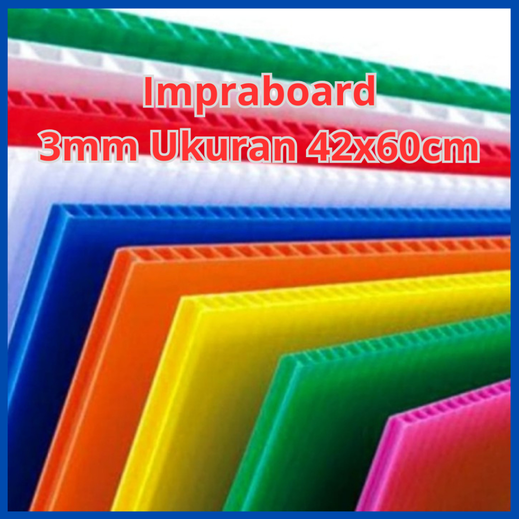 

Impraboard 3mm ukuran 42x60cm Sticker iklan