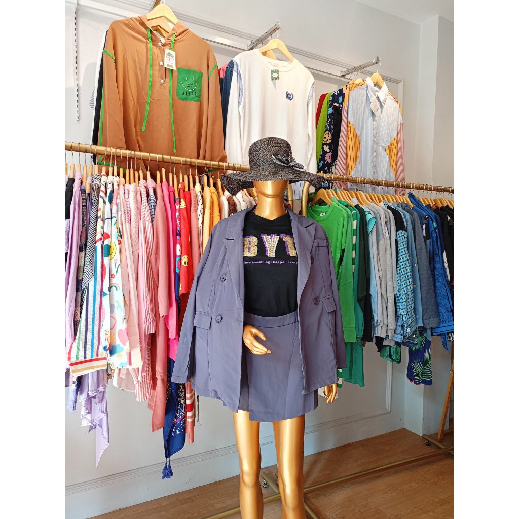 ONE SET ABU ABU BLAZER & ROK PREMIUM