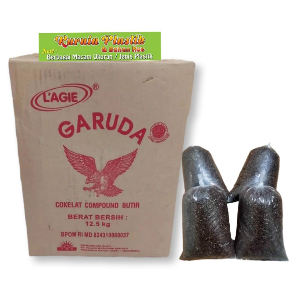 

Meses/Cokelat Butir Lagi'e Garuda Merah Kemasan Repack ¼kg