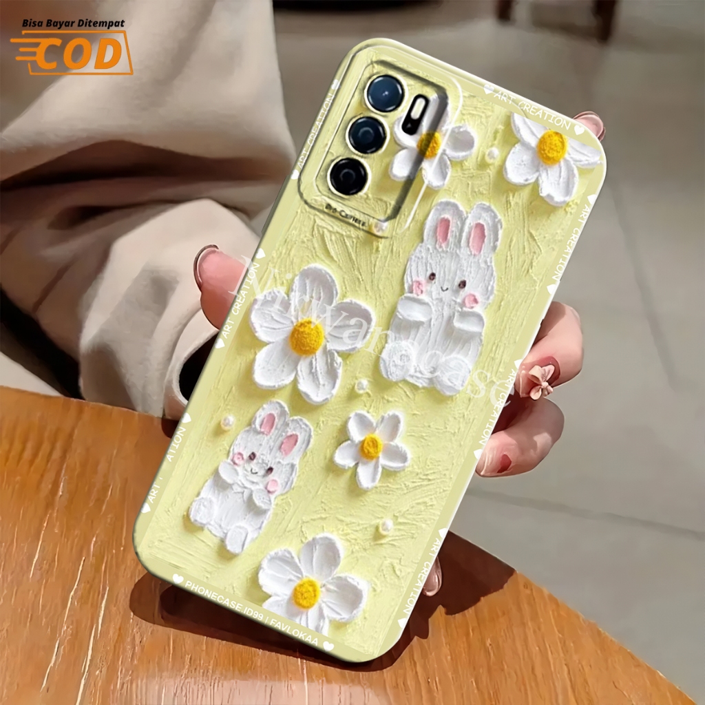 CUCI GUDANG Cassing Hp Oppo A16 - Case Oppo A16s - Oppo A54S Motif Bear Sillikon Pro Camera Lentur -