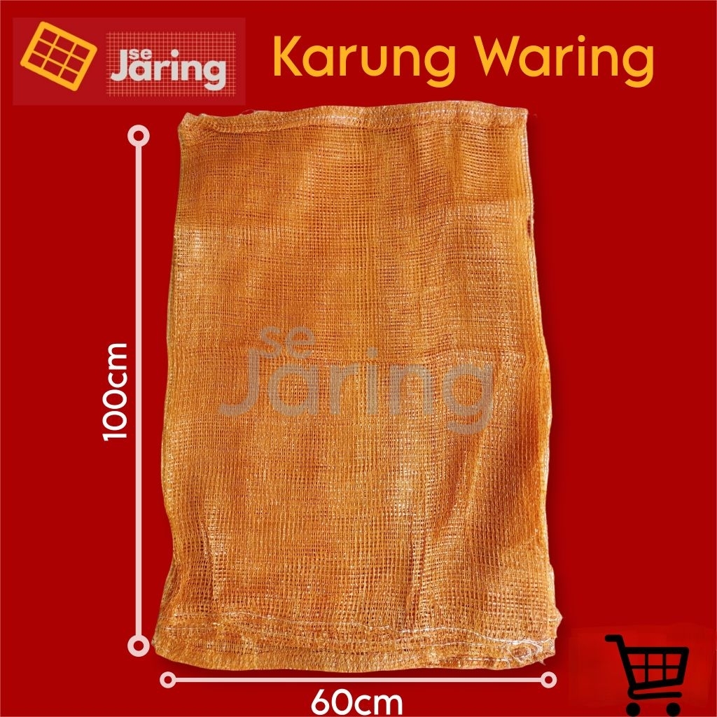 Karung Waring 60 x 100 Cm Isi 5 Pcs/ Karung Sayur / Jaring Buah / Berongsong Buah / Tutup Buah - Kar