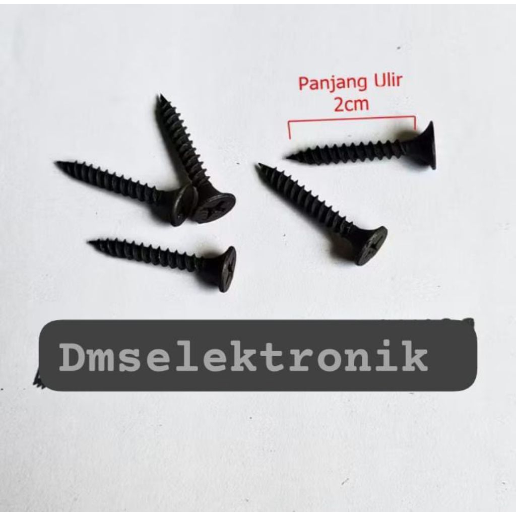 Baut Sekrup lancip untuk Speaker 2,5cm isi 20biji