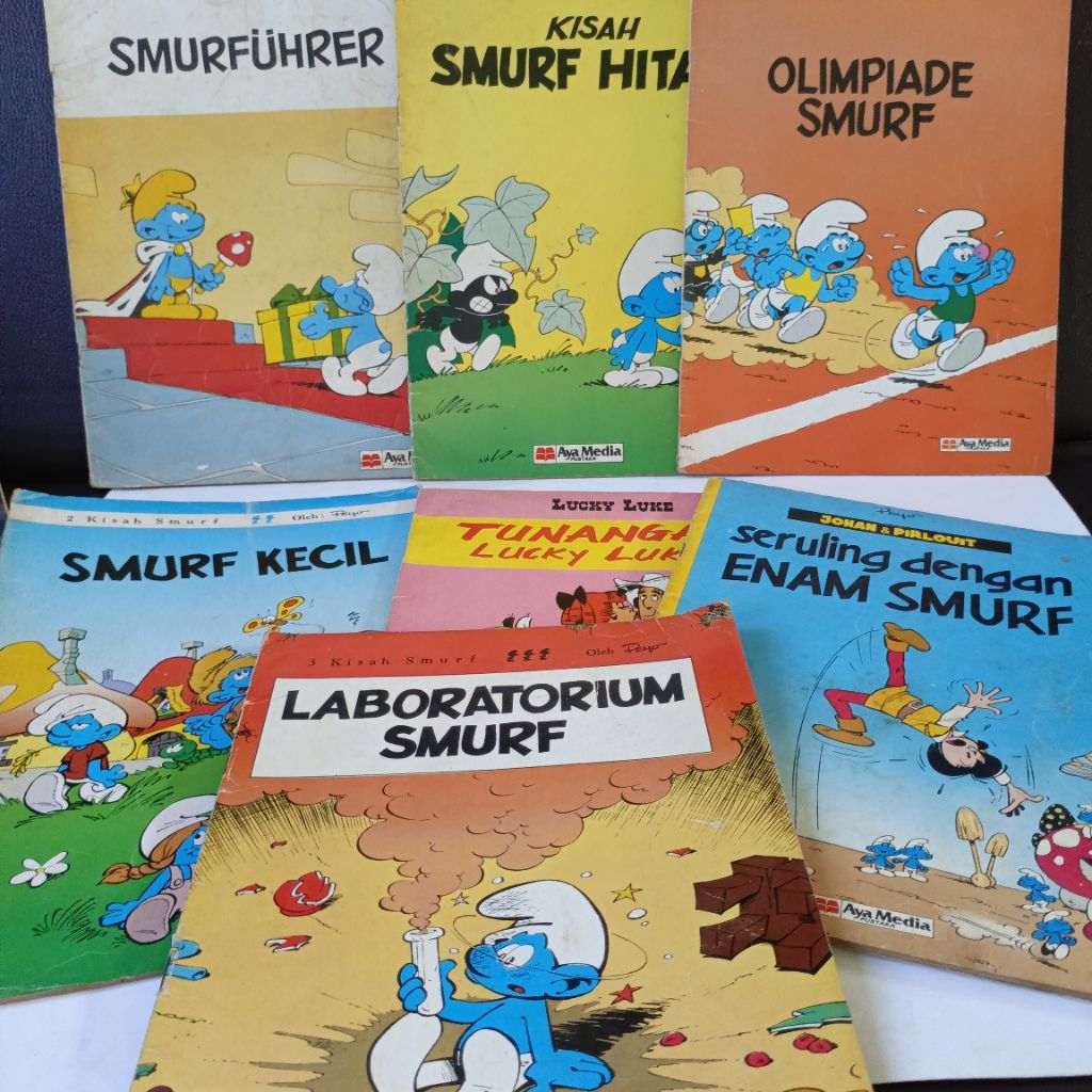 Buku anak jadul Kisah smurf