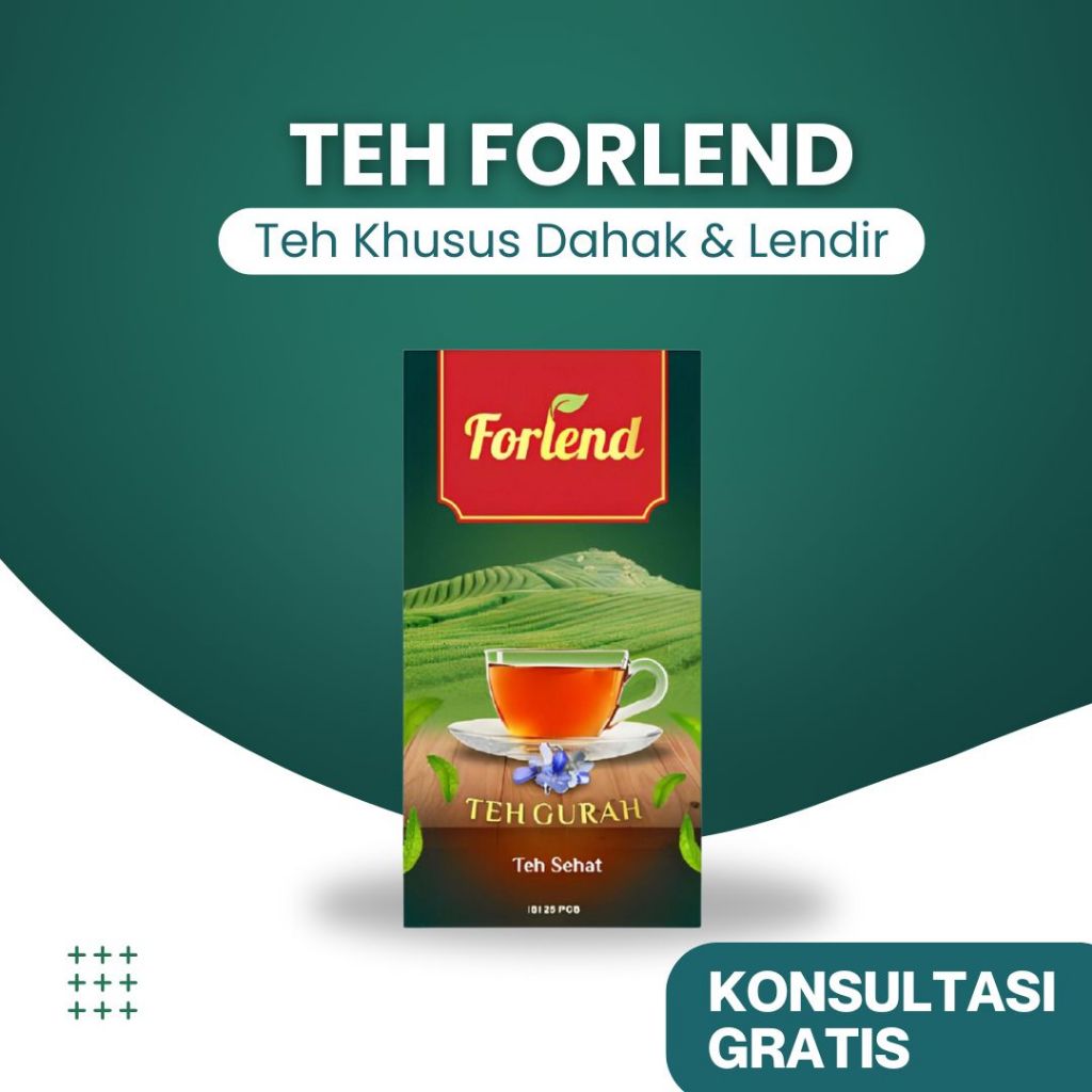 

FORLEND Teh Gurah Kuras Dahak & Lendir, Obat Asma, TBC, Sinusitis BPOM HALAL 100% ALAMI TANPA KIMIA