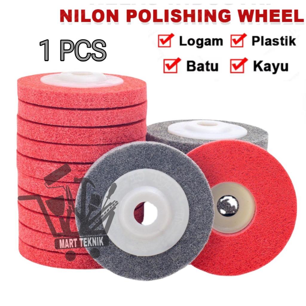 Non Woven Gerinda Poles Stainless 4" Inch Batu Gerinda Gerinda Monel 4 inch Sponge Poles Stainless G