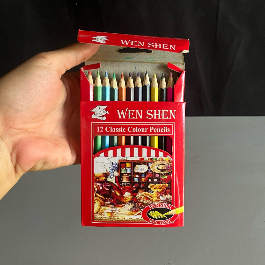

PENSIL WARNA WEN SHEN Pendek 12 Warna
