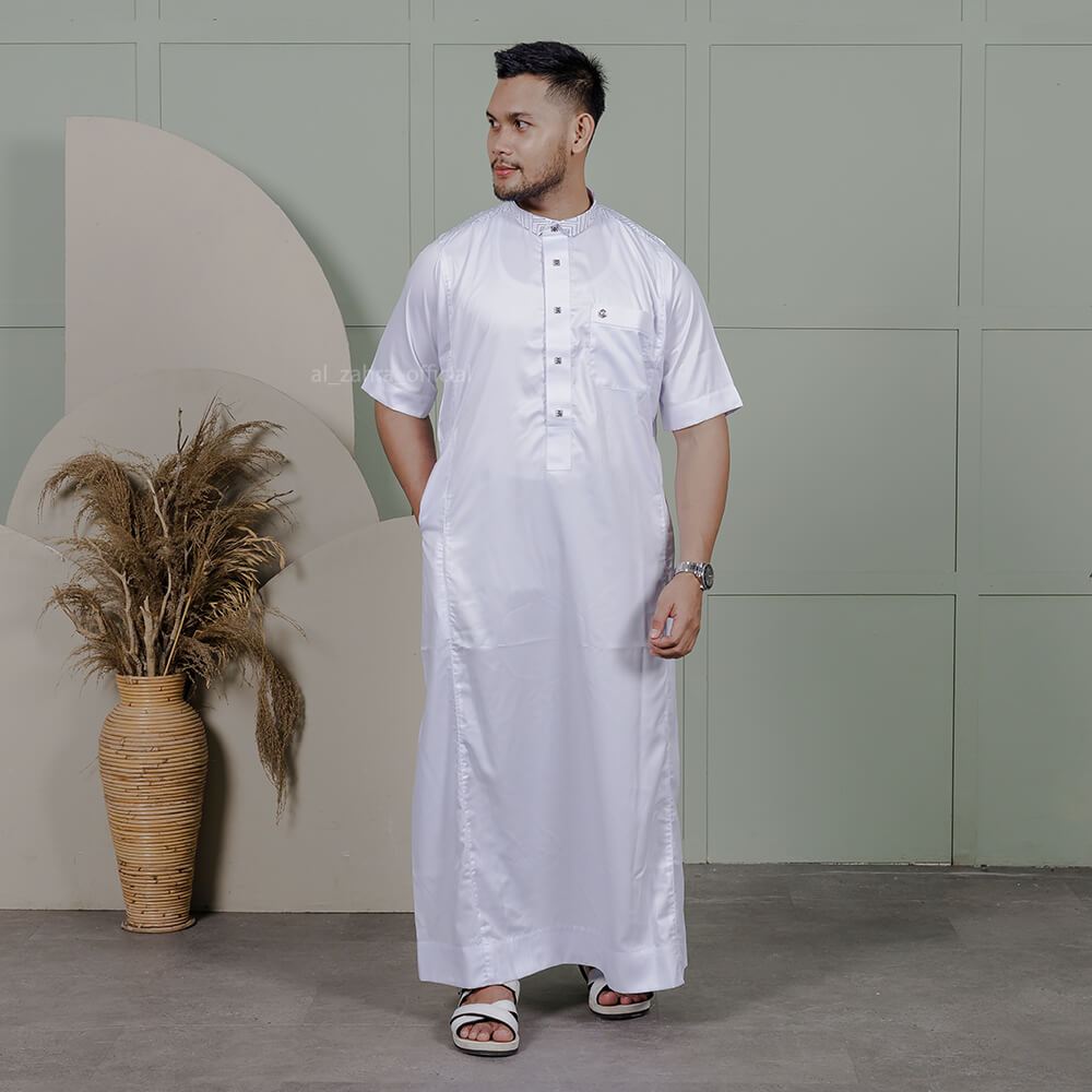 AL ZAHRA Gamis AZ-2051 A Lengan Pendek