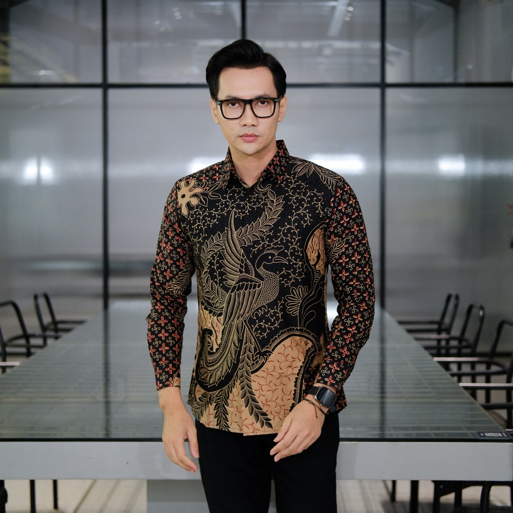 Batik Pria Slimfit Motif Purwosuman Kemeja Batik pria lengan panjang original slimfit batik pria jum