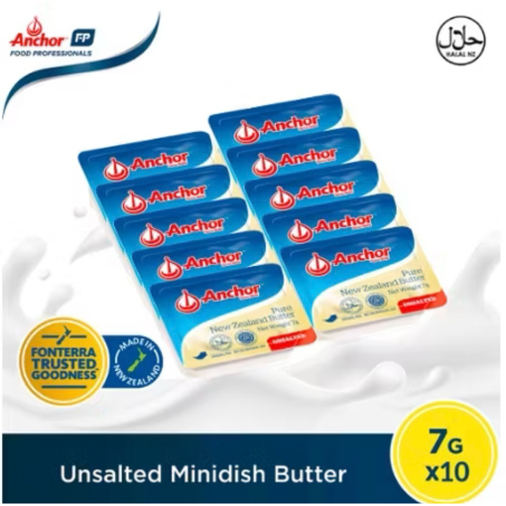 

Butter ANCHOR Minidish Unsalted butter 7gr x 10