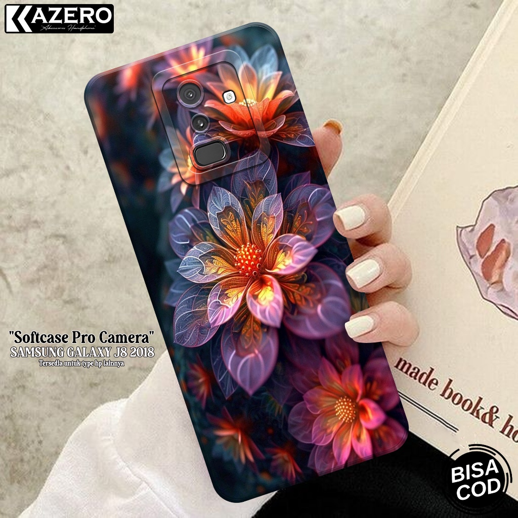 Case Hp Samsung Galaxy J8 2018 - Case Bunga - Softcase Samsung J8 2018 Terbaru - Casing Samsung J8 2