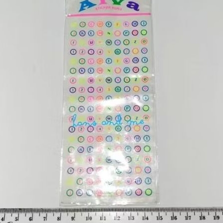 

Sticker Stiker Gosok Huruf