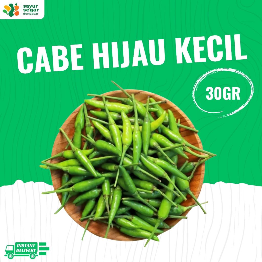 

Cabe Hijau Kecil / Acar 30gr - Sayur Segar Denpasar